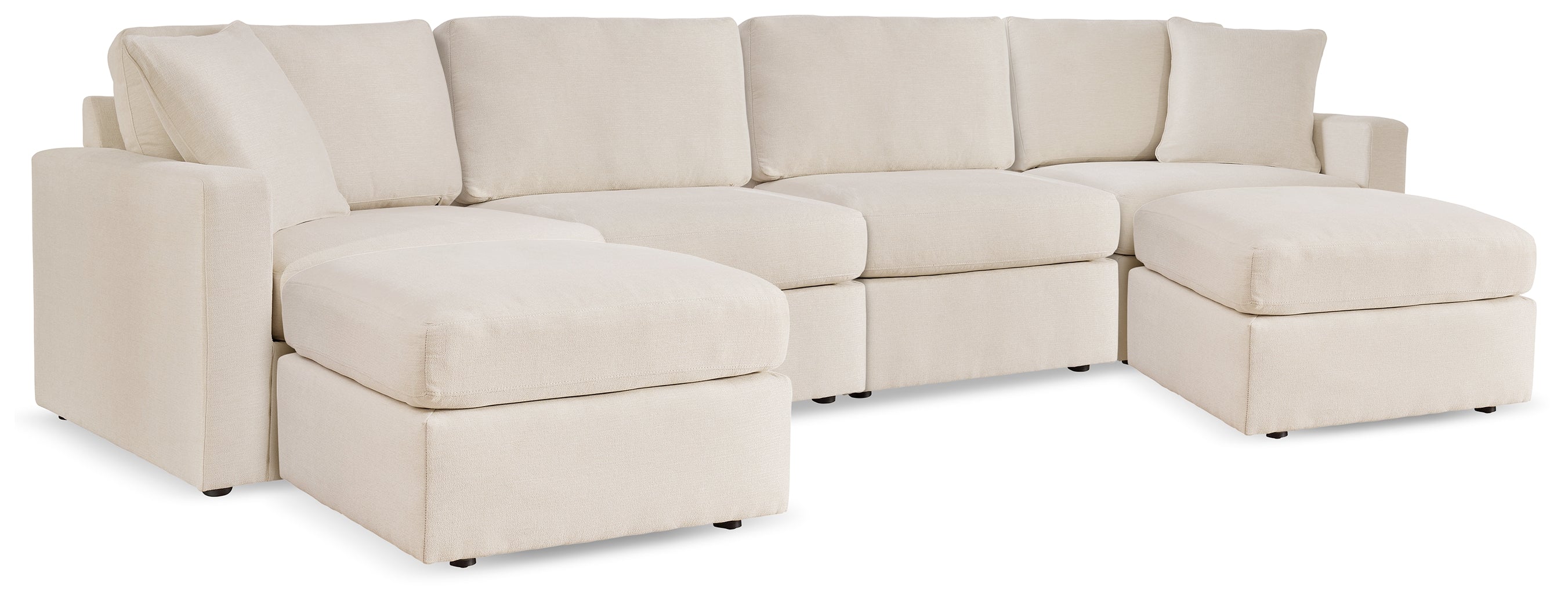 Modmax  4-Piece Sectional and 2 Ottomans - 92103U1