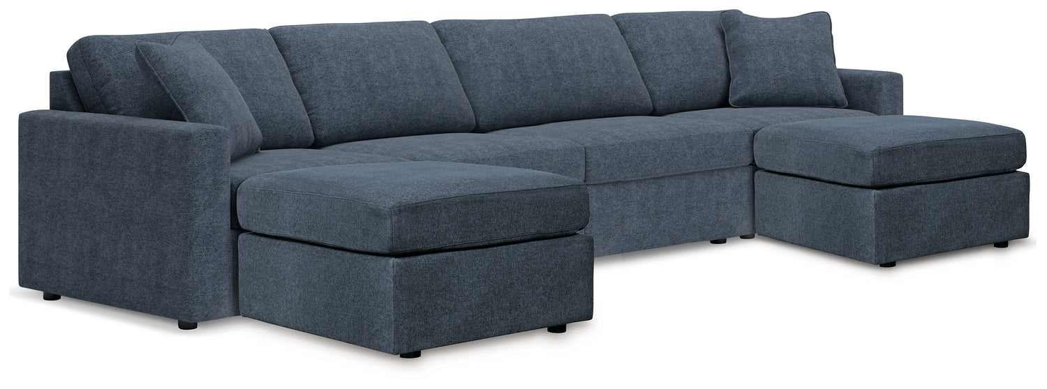 Modmax  4-Piece Sectional and 2 Ottomans - 92121U1