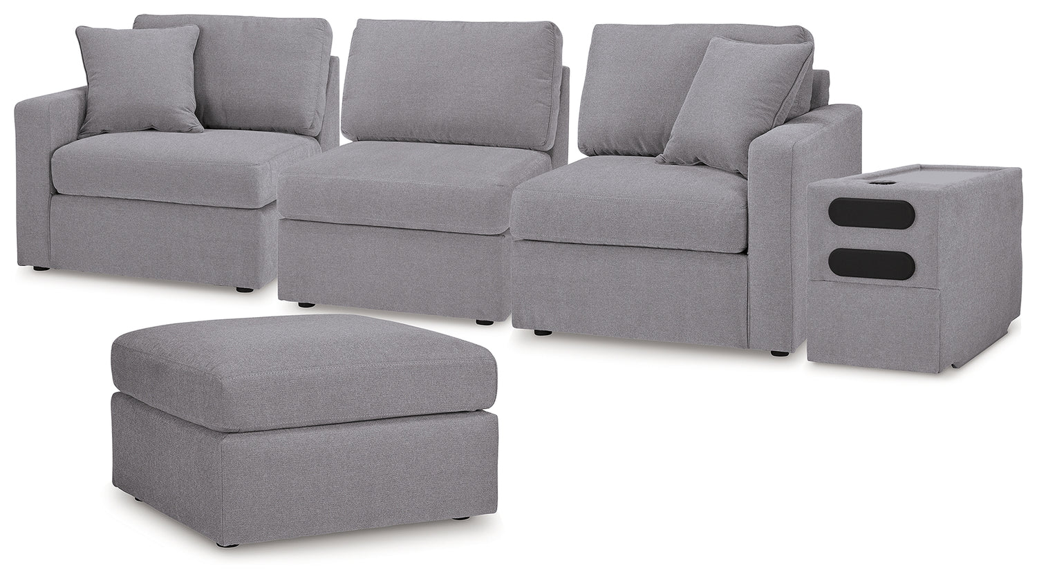 Modmax  4-Piece Sectional and Ottoman - 92104U11