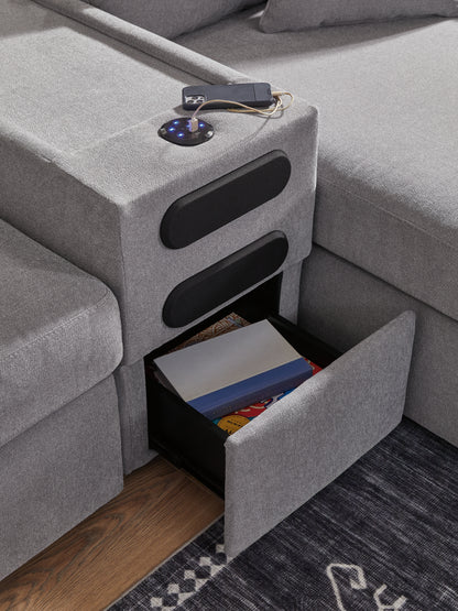 Modmax  4-Piece Sectional and Ottoman - 92104U11