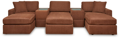Modmax  5-Piece Sectional and 3 Ottomans - 92102U19