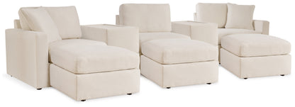 Modmax  5-Piece Sectional and 3 Ottomans - 92103U19