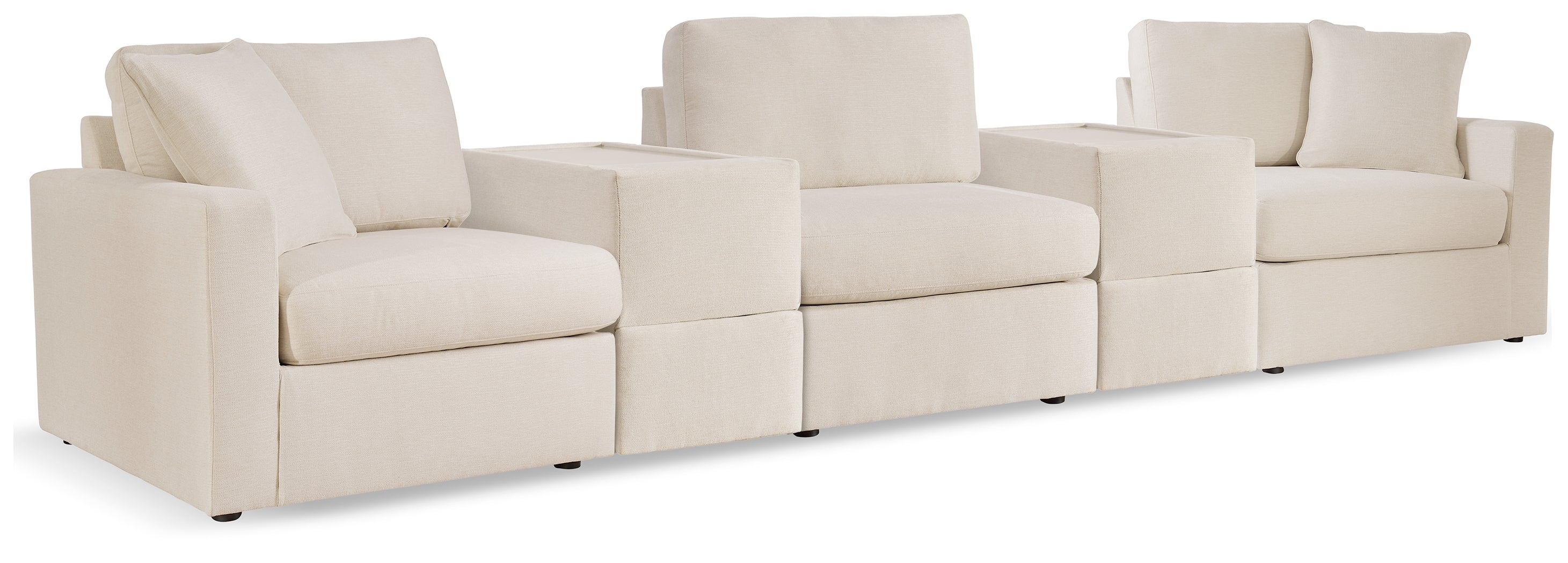 Modmax  5-Piece Sectional and 3 Ottomans - 92103U19