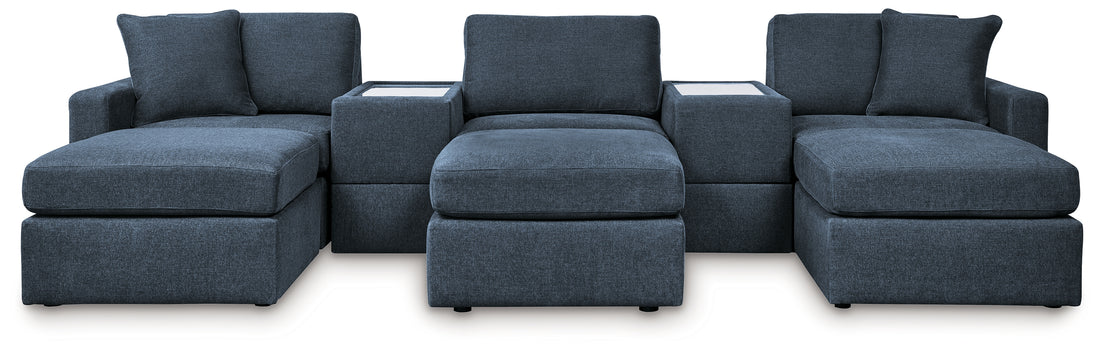 Modmax  5-Piece Sectional and 3 Ottomans - 92121U19