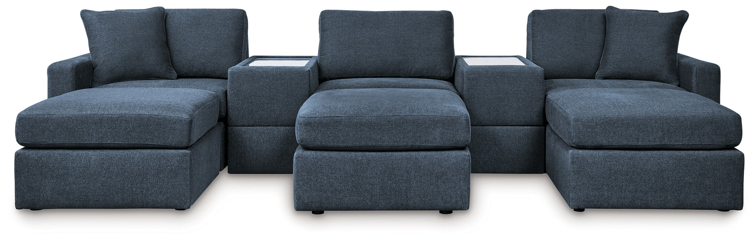 Modmax  5-Piece Sectional and 3 Ottomans - 92121U19