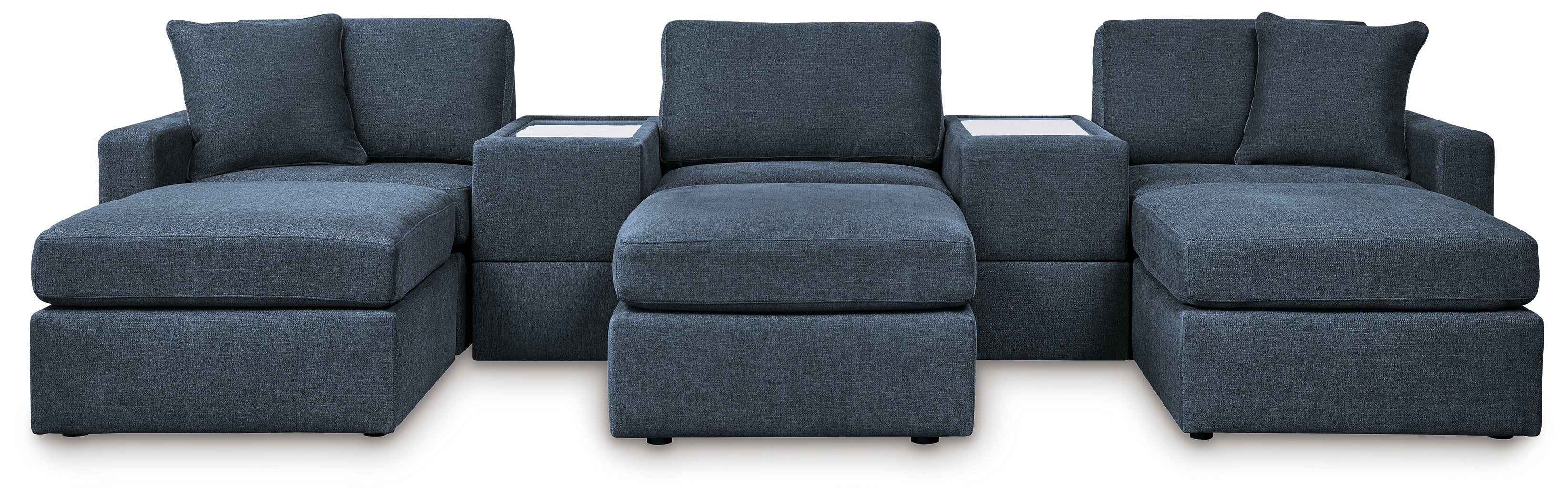 Modmax  5-Piece Sectional and 3 Ottomans - 92121U19