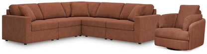 Modmax  5-Piece Sectional and Swivel Glider Recliner - 92102U15