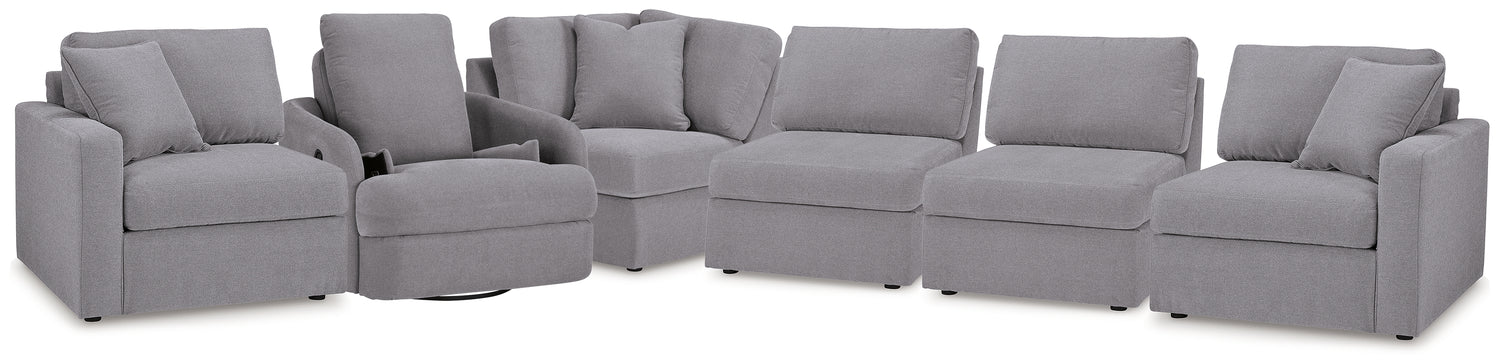 Modmax  5-Piece Sectional and Swivel Glider Recliner - 92104U15