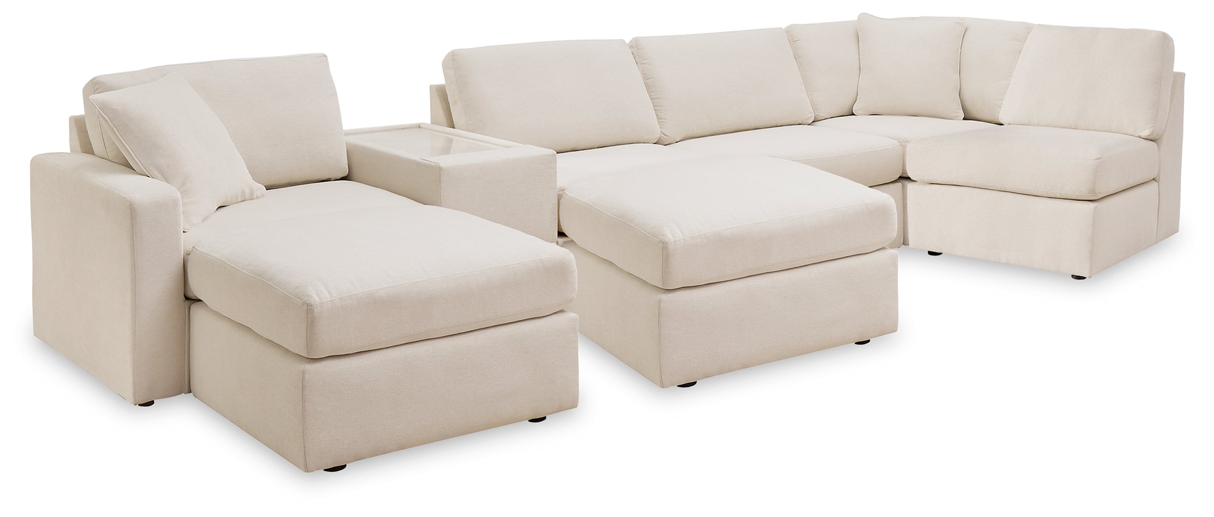 Modmax  6-Piece Sectional and 2 Ottomans - 92103U5
