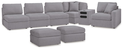 Modmax  6-Piece Sectional and 2 Ottomans - 92104U8