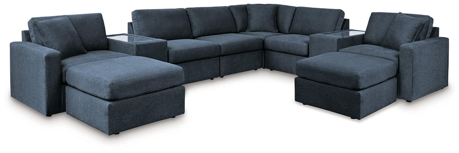Modmax  6-Piece Sectional and 2 Ottomans - 92121U5