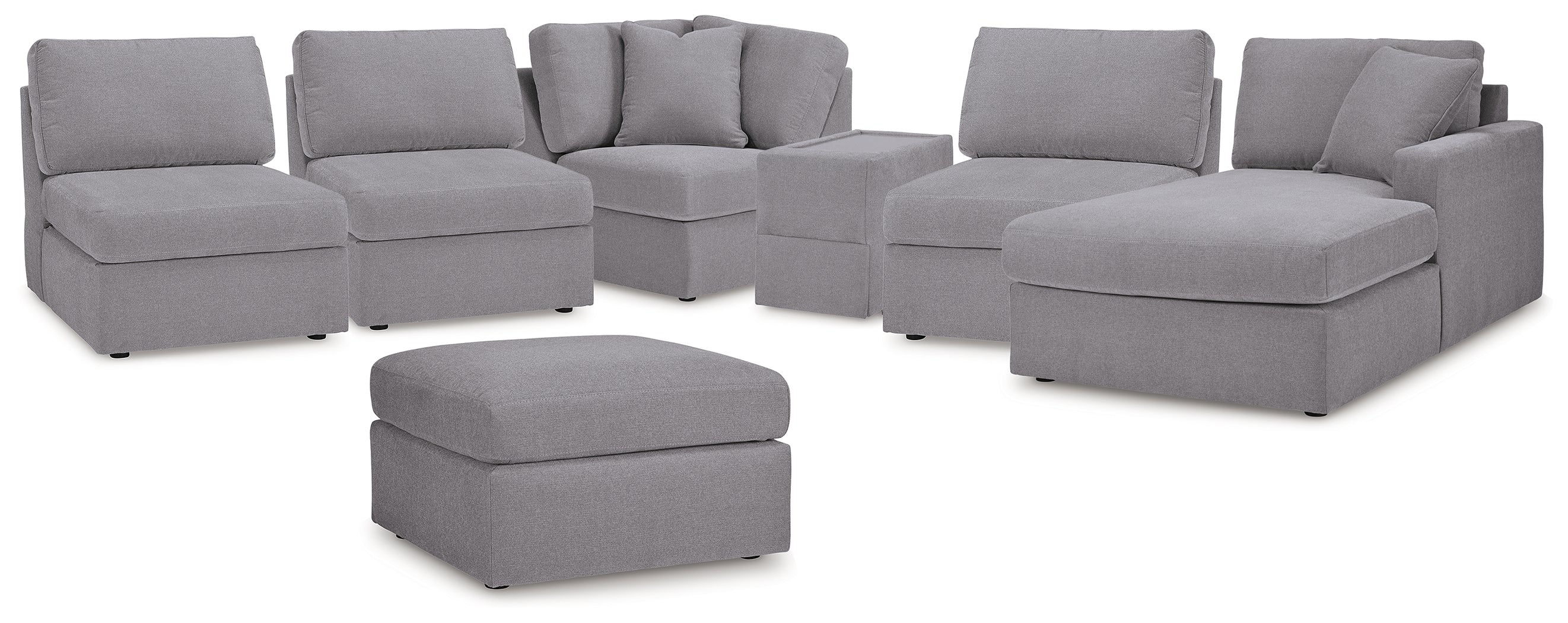 Modmax  6-Piece Sectional with Chaise and Ottoman - 92104U7