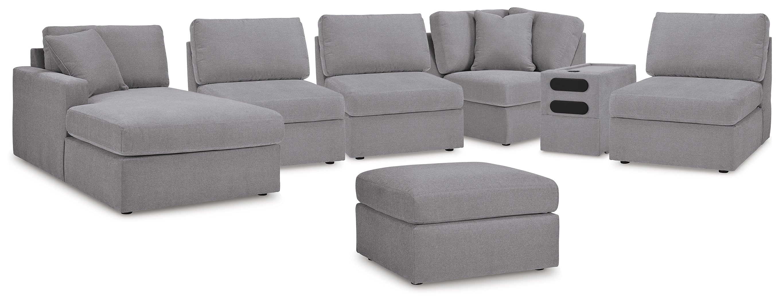 Modmax  6-Piece Sectional with Chaise and Ottoman - 92104U9