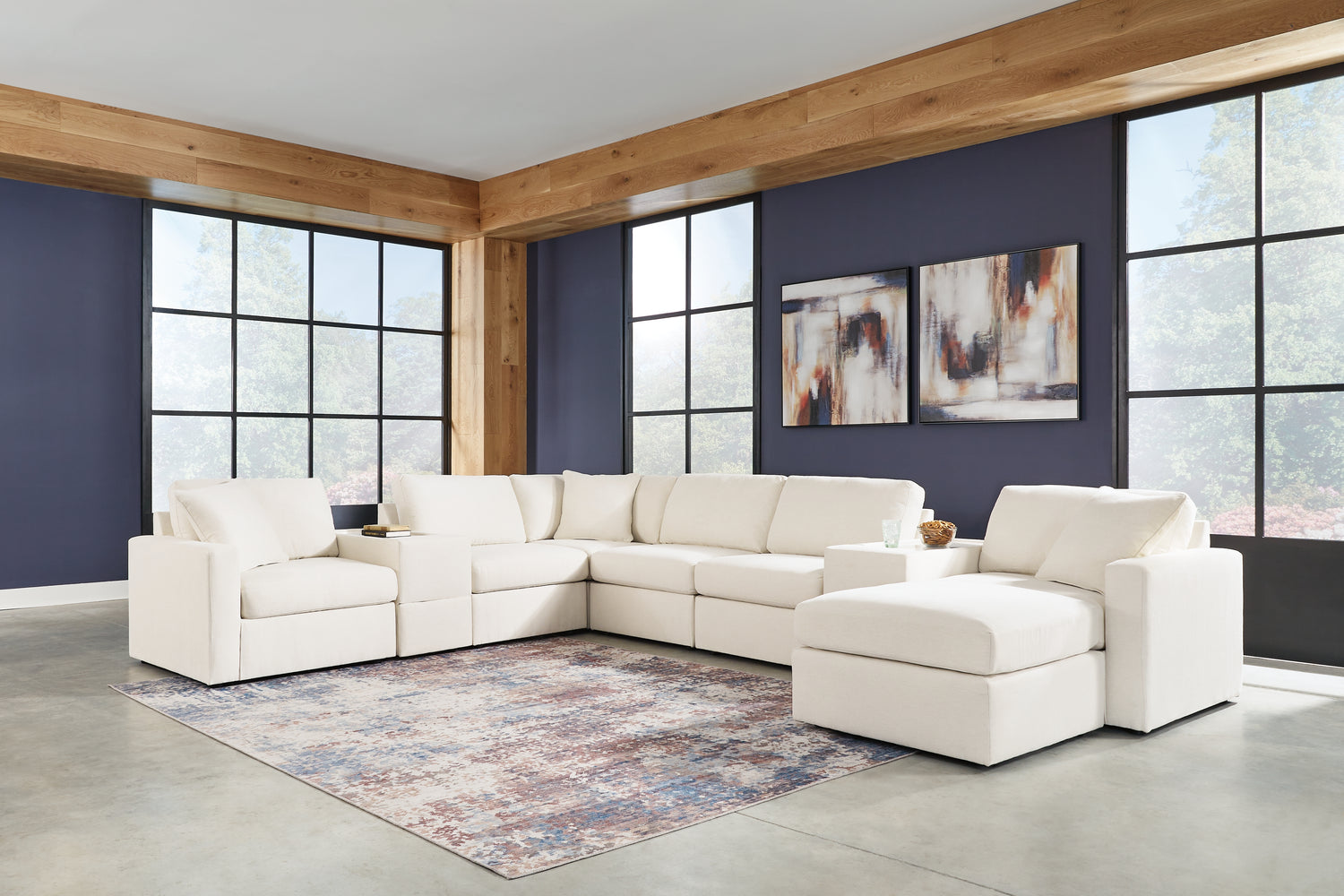 Modmax  8-Piece Sectional and Ottoman - 92103U3