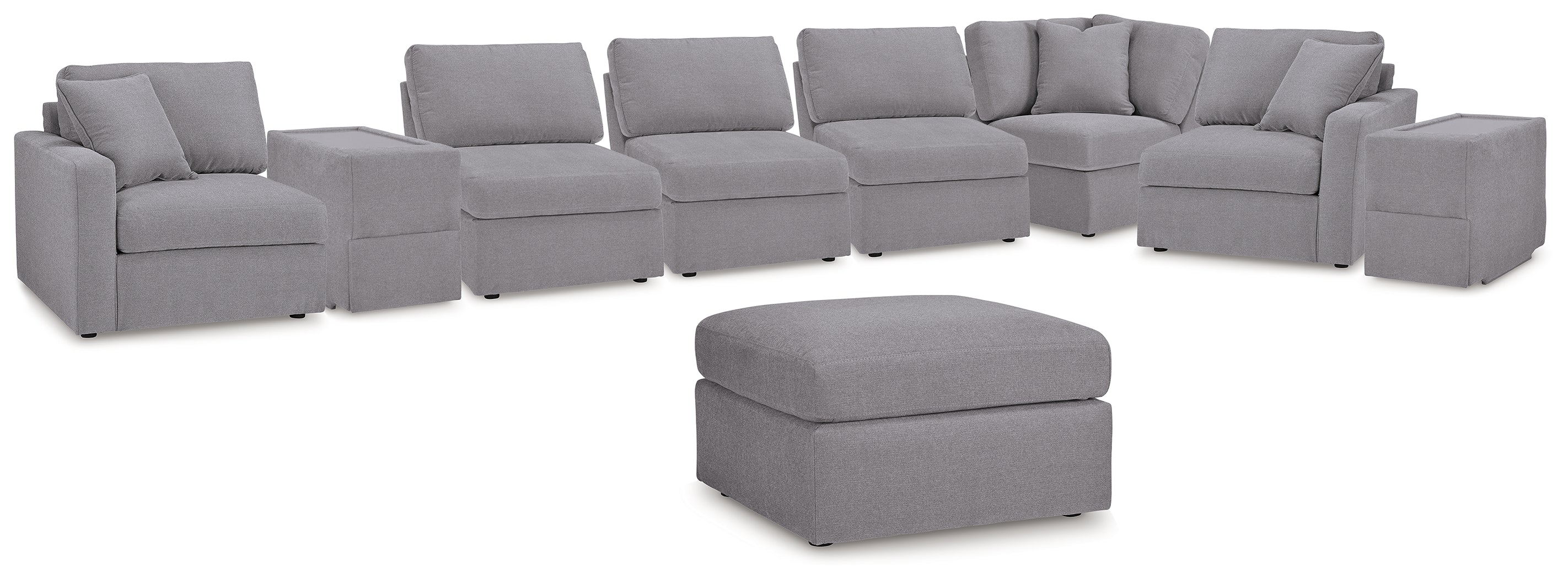 Modmax  8-Piece Sectional and Ottoman - 92104U3