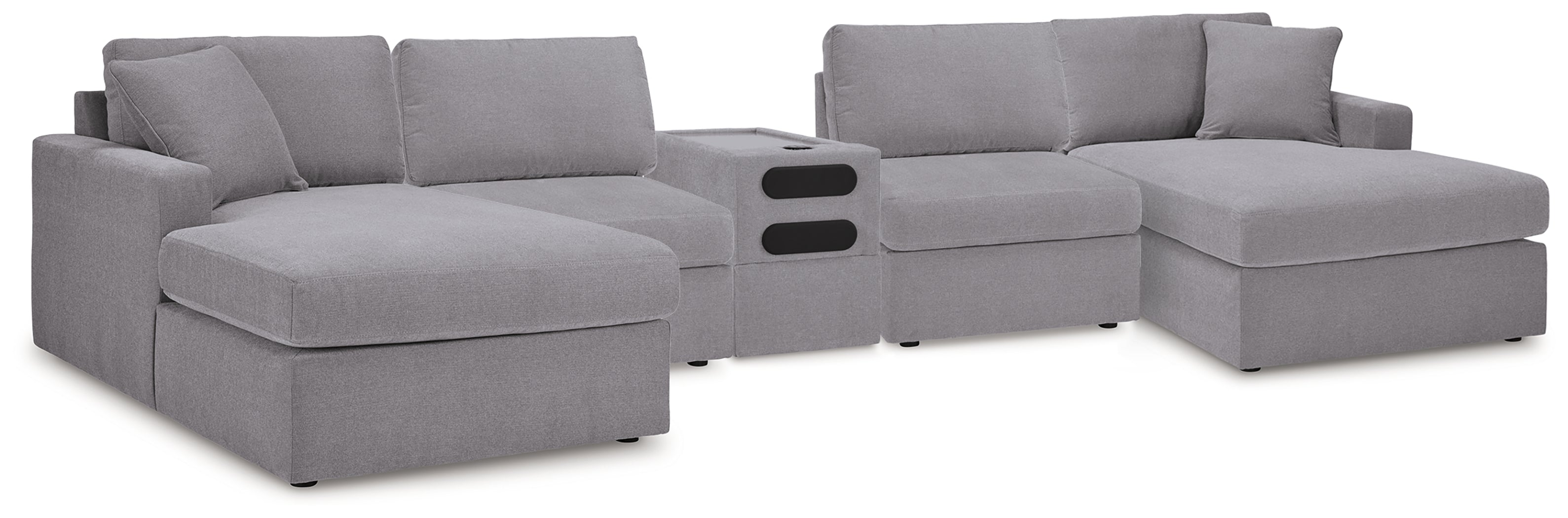 Modmax Granite 5 Piece Sectional with Audio Console - 92104S70