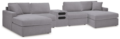 Modmax Granite 5 Piece Sectional with Audio Console - 92104S70