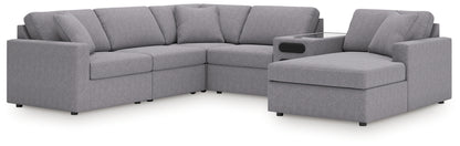 Modmax Granite 6-Piece Sectional with Audio System and Chaise - 92104S51