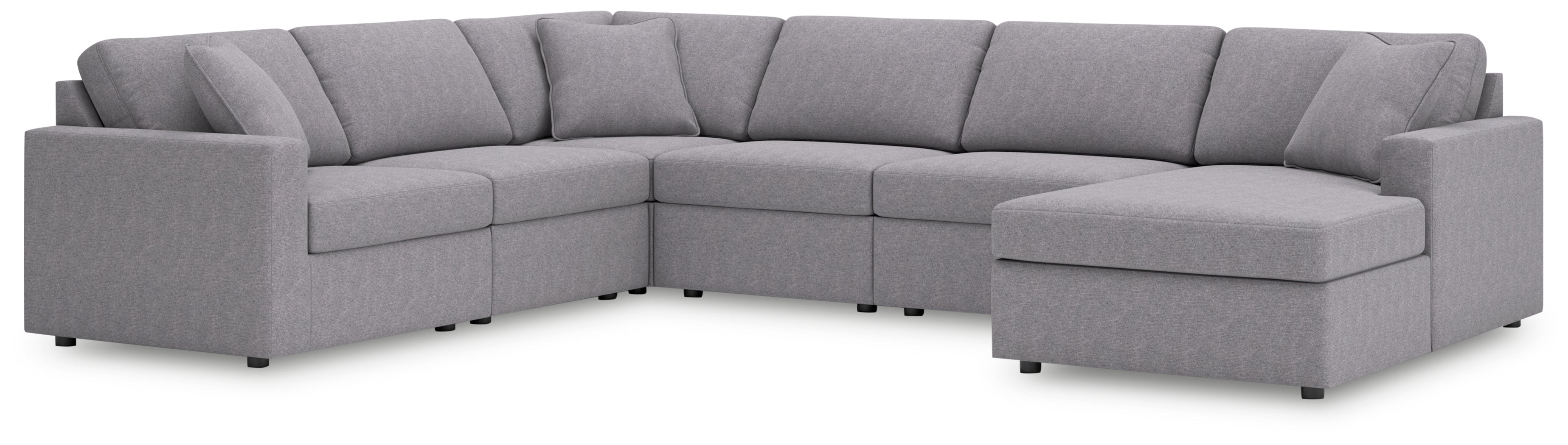 Modmax Granite 6-Piece Sectional with Chaise - 92104S46