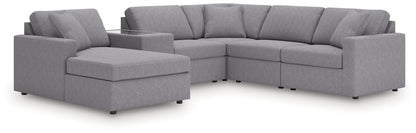 Modmax Granite 6-Piece Sectional with Chaise - 92104S52