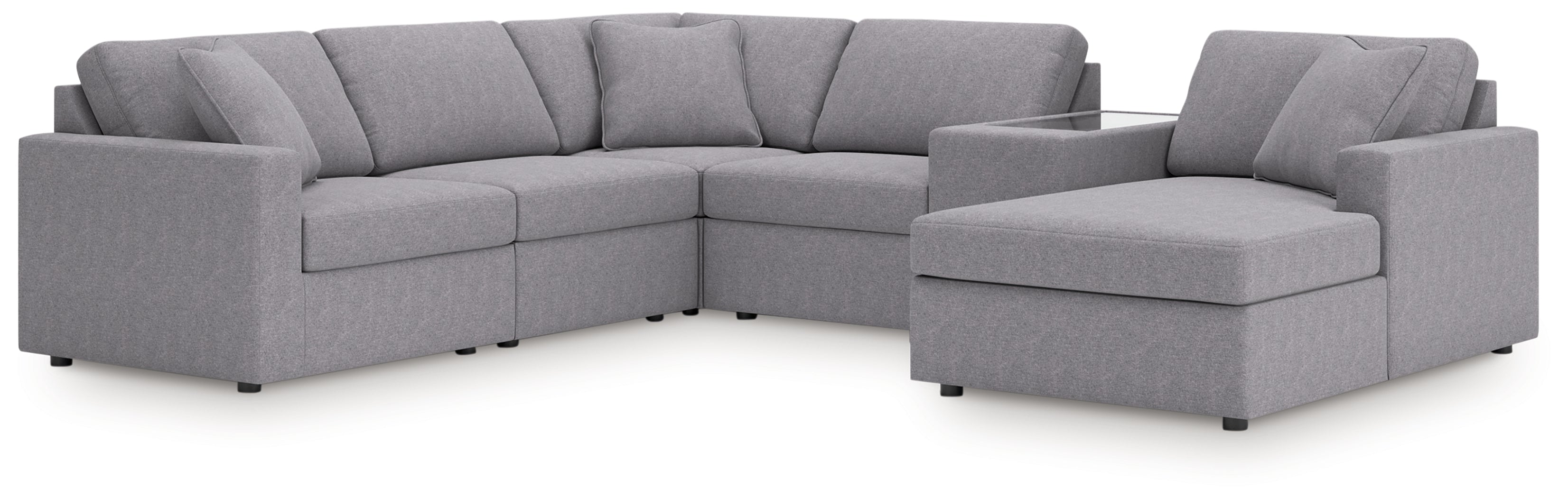 Modmax Granite 6-Piece Sectional with Chaise - 92104S53