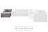 Modmax Granite Left-Arm Facing Corner Chaise - 9210416