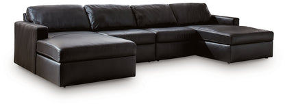 ModMax II Black 4-Piece Double Chaise Sectional - 74305S19