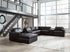 ModMax II Black 8-Piece Sectional with Chaise and Audio Consoles - 74305S47