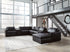 ModMax II Black 8-Piece Sectional with Chaise and Audio Consoles - 74305S48