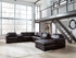 ModMax II Black 8-Piece Sectional with Chaise and Storage Consoles - 74305S42