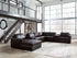 ModMax II Black 8-Piece Sectional with Chaise and Storage Consoles - 74305S43
