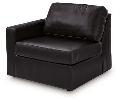 ModMax II Black Left-Arm Facing Corner Chair - 7430564