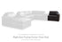 ModMax II Black Right-Arm Facing Corner Chair - 7430565