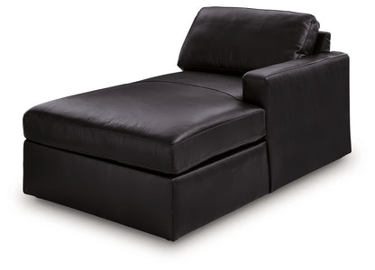 ModMax II Black Right-Arm Facing Corner Chaise - 7430517