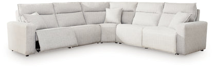 ModMax II Stone 5-Piece Power Reclining Sectional - 65907S8
