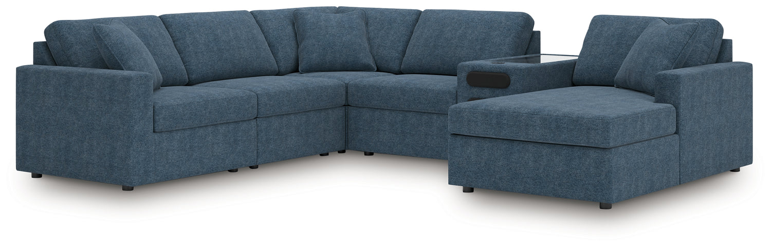 Modmax Ink 6-Piece Sectional with Audio System and Chaise - 92121S51