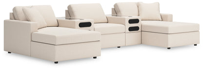 Modmax Oyster 5-Piece Double Chaise with Audio Consoles - 92103S49