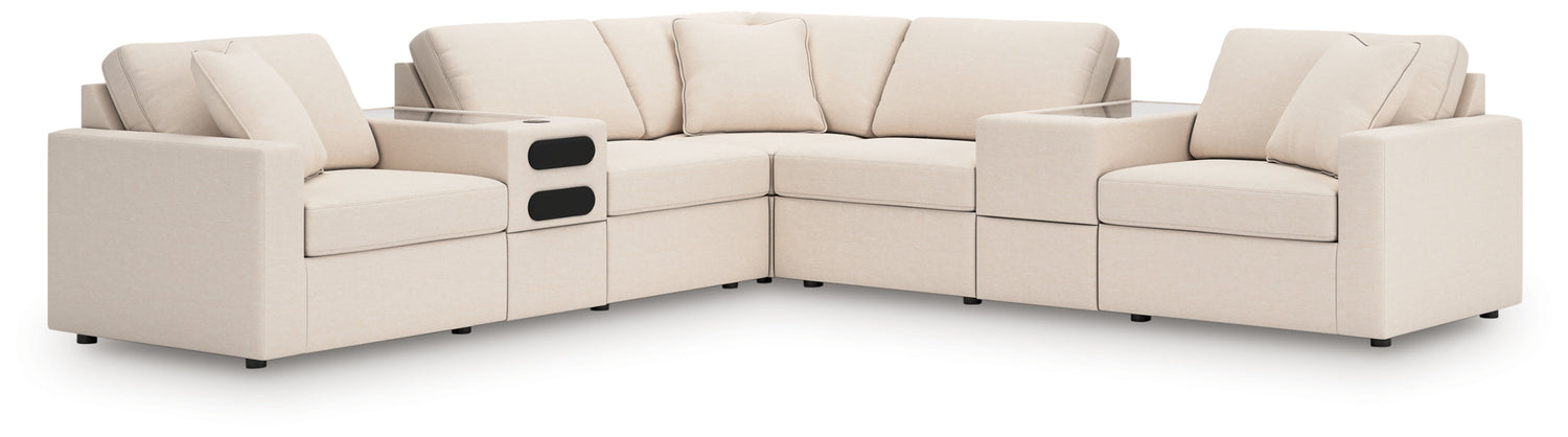 Modmax Oyster 7-Piece Balanced Sectional with Audio and Storage Consoles - 92103S69