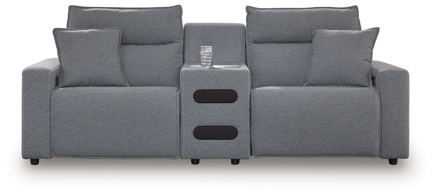 Modmax Salt and Pepper 3-Piece Power Reclining Sectional - 65906S2