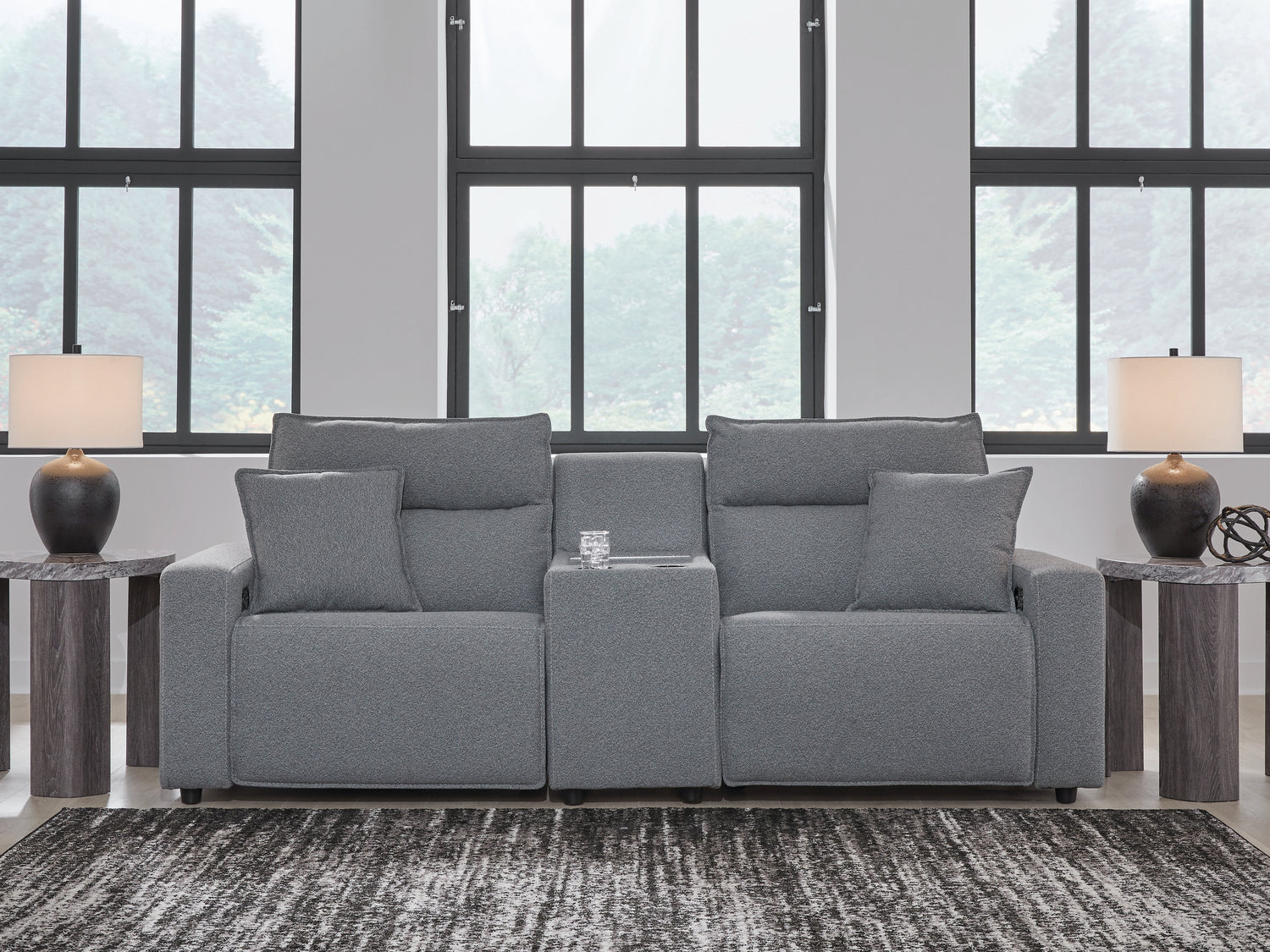 Modmax Salt and Pepper 3-Piece Power Reclining Sectional - 65906S3