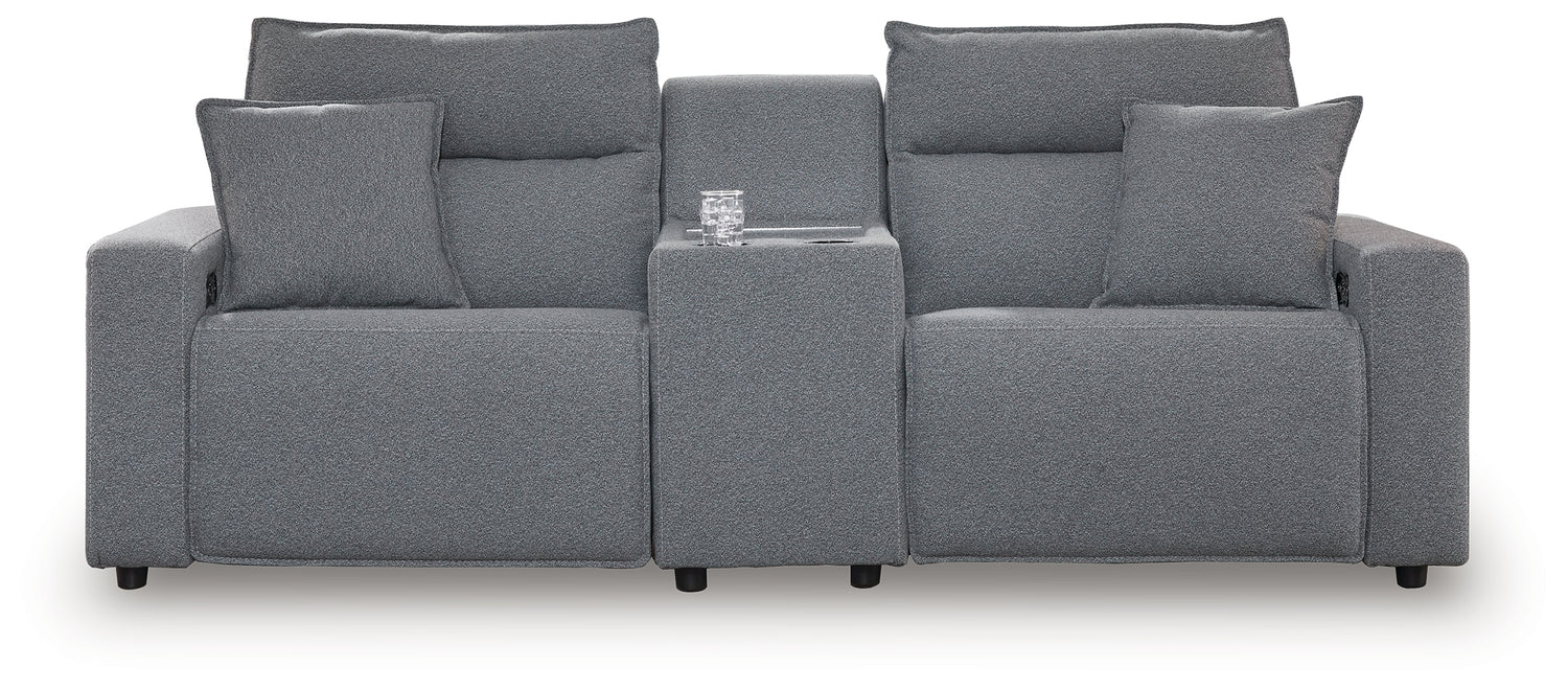Modmax Salt and Pepper 3-Piece Power Reclining Sectional - 65906S3