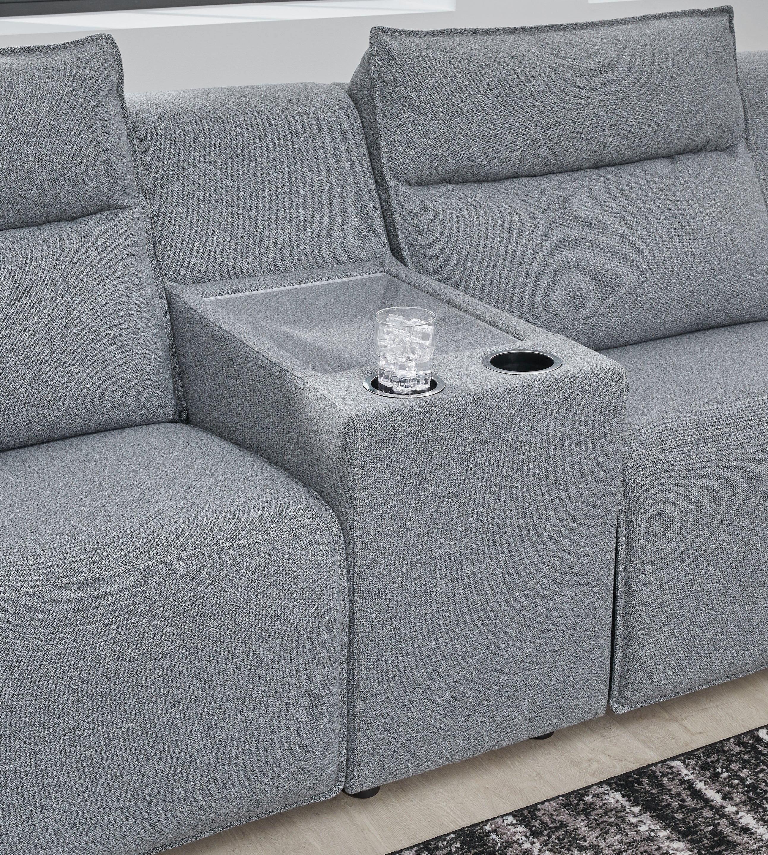 Modmax Salt and Pepper 3-Piece Power Reclining Sectional - 65906S3
