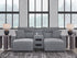 Modmax Salt and Pepper 3-Piece Power Reclining Sectional with Chaise - 65906S12