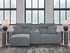 Modmax Salt and Pepper 3-Piece Power Reclining Sectional with Chaise - 65906S17