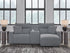 Modmax Salt and Pepper 3-Piece Power Reclining Sectional with Chaise - 65906S4