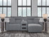 Modmax Salt and Pepper 3-Piece Power Reclining Sectional with Chaise - 65906S5