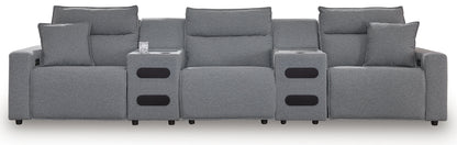 Modmax Salt and Pepper 5-Piece Power Reclining Sectional - 65906S13