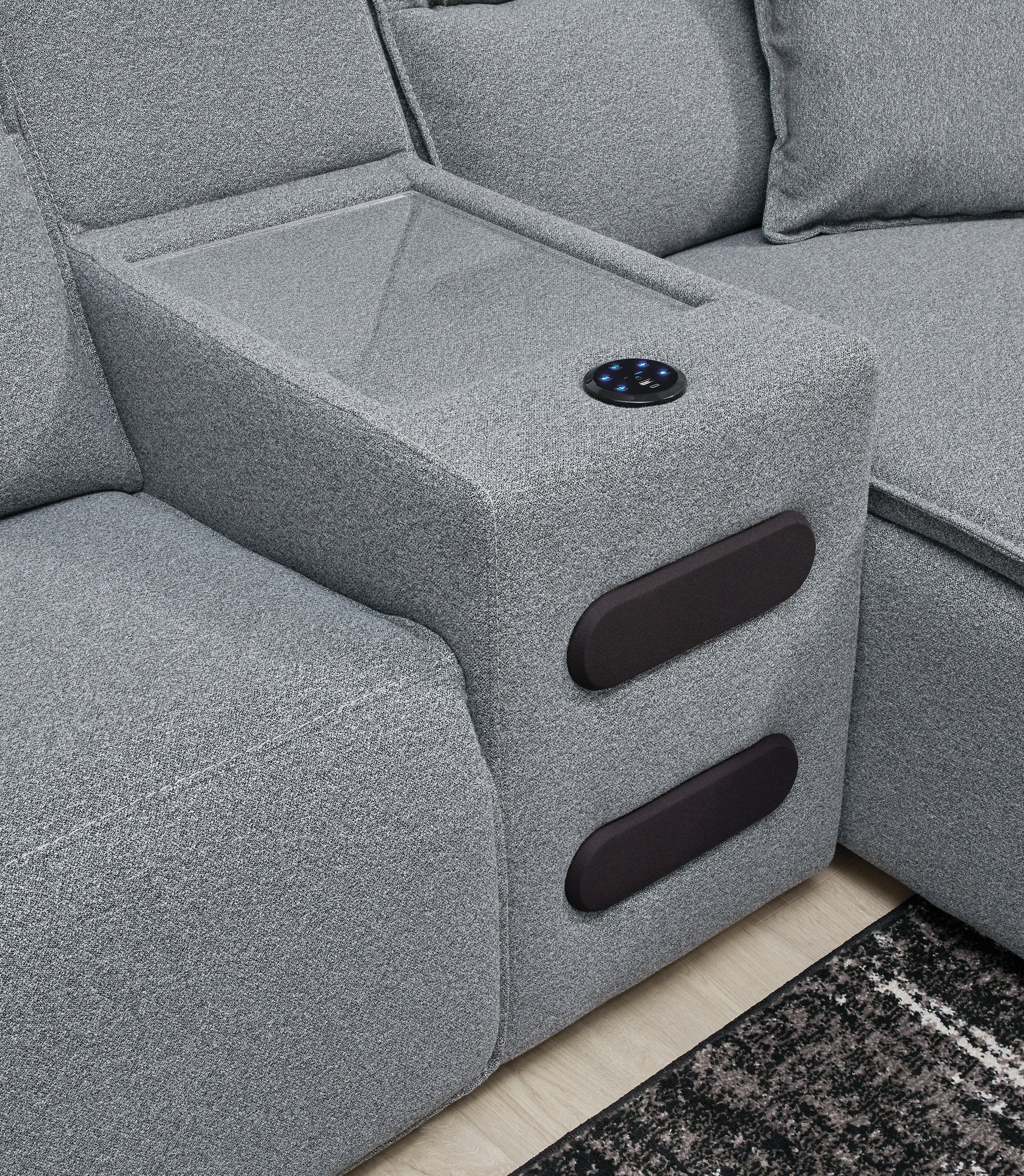 Modmax Salt and Pepper 5-Piece Power Reclining Sectional - 65906S13