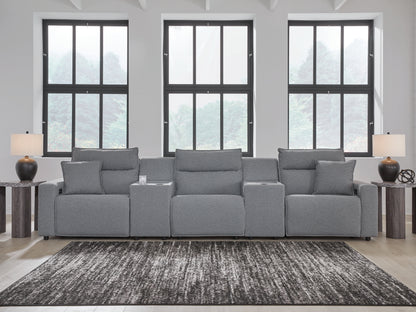 Modmax Salt and Pepper 5-Piece Power Reclining Sectional - 65906S14