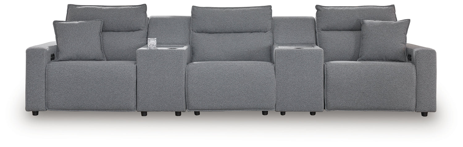 Modmax Salt and Pepper 5-Piece Power Reclining Sectional - 65906S14